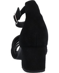 schwarze Leder Sandaletten von SPM