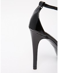 schwarze Leder Sandaletten von Steve Madden