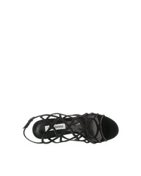 schwarze Leder Sandaletten von Steve Madden