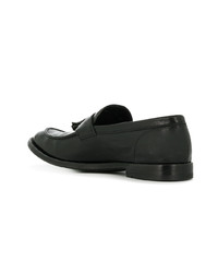 schwarze Leder Slipper mit Quasten von Officine Creative