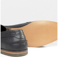 schwarze Leder Slipper mit Quasten von Asos