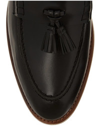 schwarze Leder Slipper mit Quasten von J.Crew