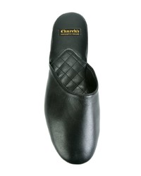 schwarze Leder Slipper von Church's