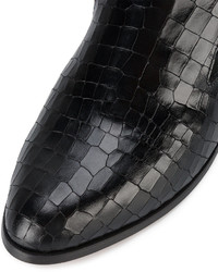 schwarze Leder Slipper von Robert Clergerie