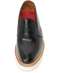 schwarze Leder Slipper von Grenson