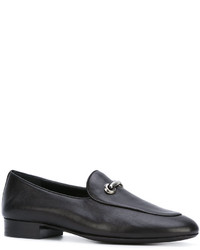 schwarze Leder Slipper von Giuseppe Zanotti Design