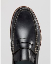 schwarze Leder Slipper von Grenson