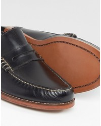 schwarze Leder Slipper von Grenson