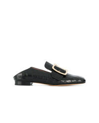 schwarze Leder Slipper von Bally