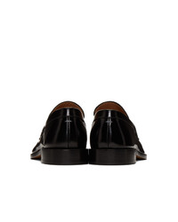 schwarze Leder Slipper von Maison Margiela