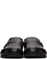 schwarze Leder Slipper von Officine Creative