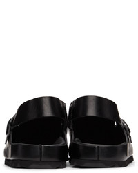 schwarze Leder Slipper von Officine Creative