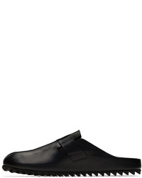 schwarze Leder Slipper von Officine Creative