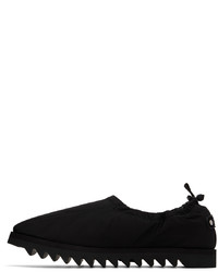 schwarze Leder Slipper von A-Cold-Wall*