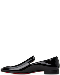 schwarze Leder Slipper von Christian Louboutin