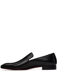 schwarze Leder Slipper von Christian Louboutin