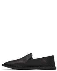 schwarze Leder Slipper von Officine Creative