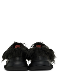 schwarze Leder Slipper von Both