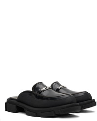 schwarze Leder Slipper von Both