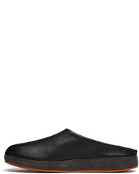 schwarze Leder Slipper von Paul Stuart