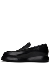 schwarze Leder Slipper von Jacquemus