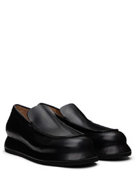 schwarze Leder Slipper von Jacquemus