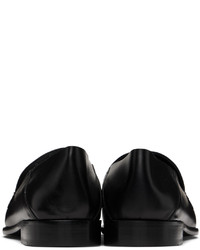 schwarze Leder Slipper von Versace