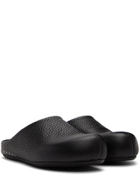 schwarze Leder Slipper von Marni