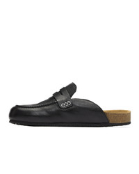 schwarze Leder Slipper von JW Anderson