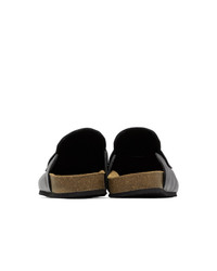 schwarze Leder Slipper von JW Anderson