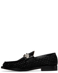 schwarze Leder Slipper von Burberry