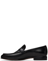 schwarze Leder Slipper von Salvatore Ferragamo