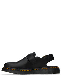 schwarze Leder Slipper von Dr. Martens