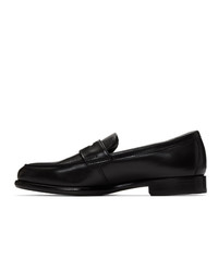 schwarze Leder Slipper von Officine Generale