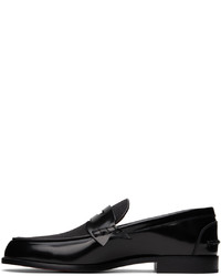 schwarze Leder Slipper von Christian Louboutin