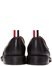 schwarze Leder Slipper von Thom Browne