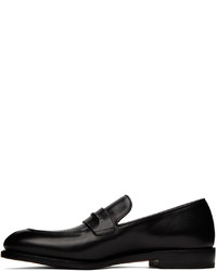 schwarze Leder Slipper von Ferragamo