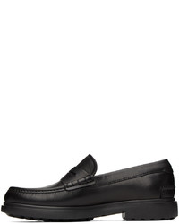 schwarze Leder Slipper von Ferragamo