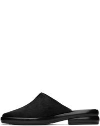 schwarze Leder Slipper von Eckhaus Latta