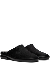 schwarze Leder Slipper von Eckhaus Latta