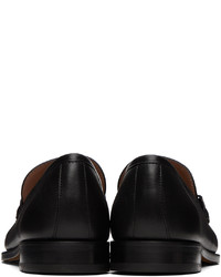 schwarze Leder Slipper von Ferragamo