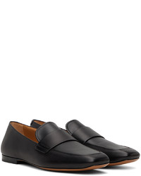 schwarze Leder Slipper von Ferragamo