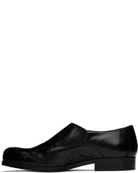 schwarze Leder Slipper von Stefan Cooke