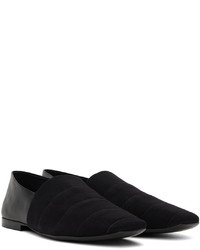 schwarze Leder Slipper von Ferragamo