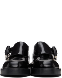 schwarze Leder Slipper von Givenchy