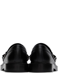 schwarze Leder Slipper von Valentino Garavani