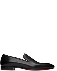 schwarze Leder Slipper von Christian Louboutin