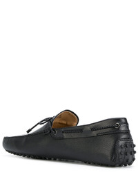 schwarze Leder Slipper von Tod's