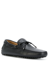 schwarze Leder Slipper von Tod's