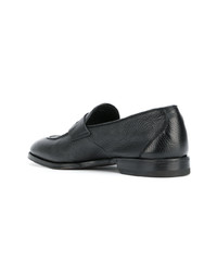 schwarze Leder Slipper von Henderson Baracco